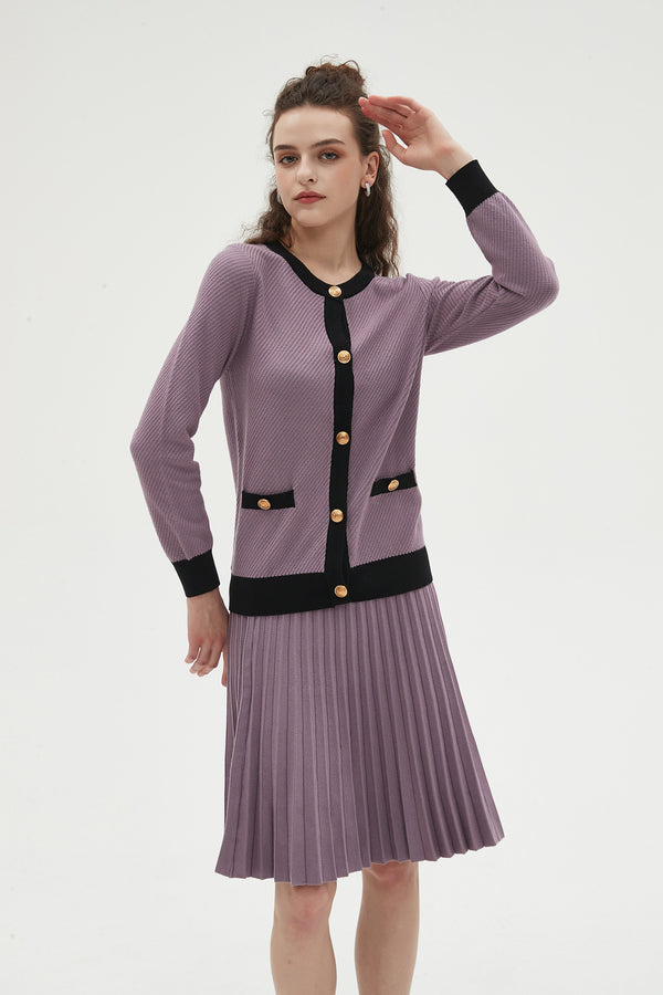 MM YEAR ROUND PLEATED - DUSTY LAVENDER